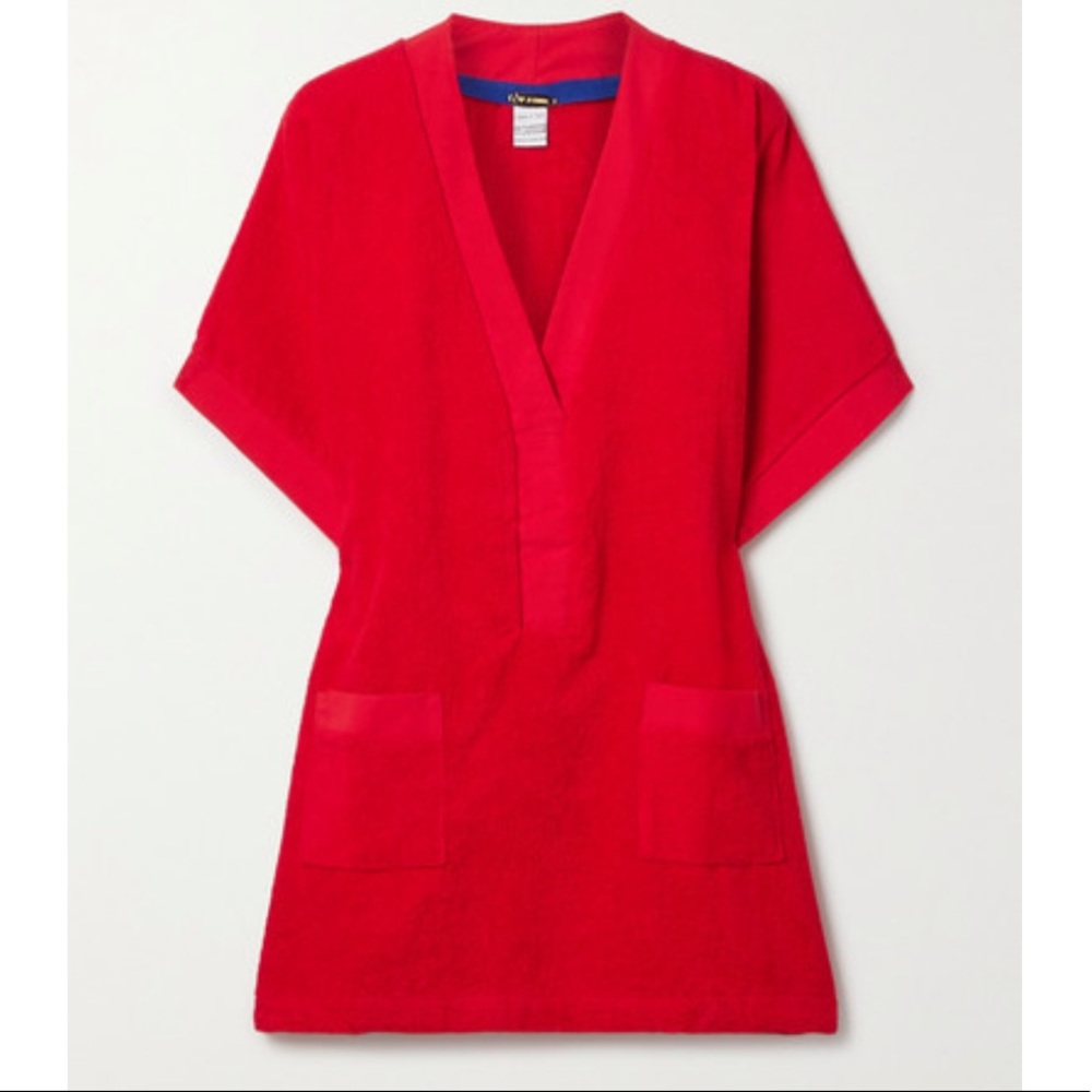 TOOSHIE red terry cloth dress